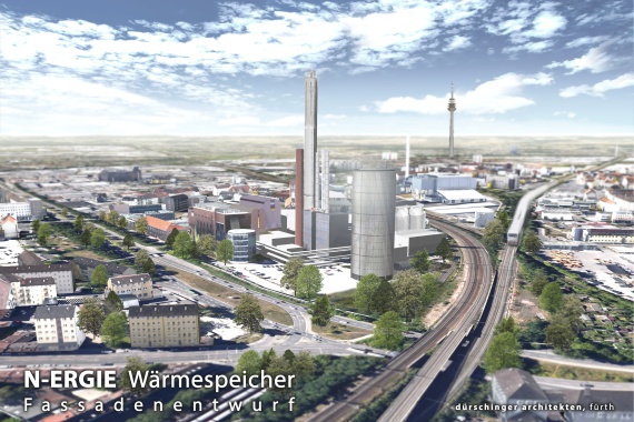 Visualisierung Waermespeicher Duerschinger Architekten