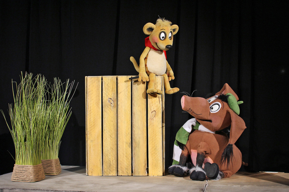 Stofftiere für Kindertheater