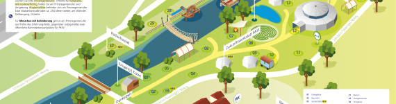 Lageplan des Erfahrungsfeldes