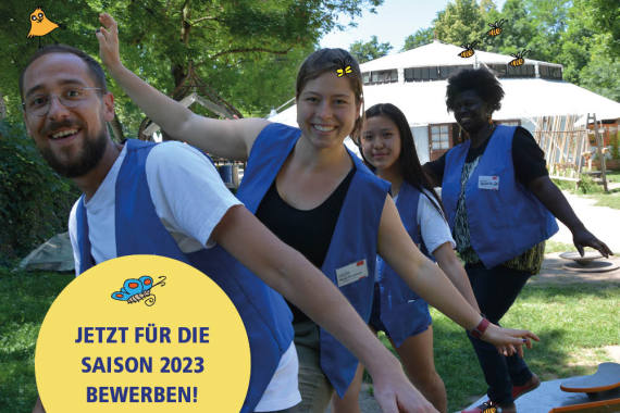 vier Mitarbeiter Erfahrungsfeld