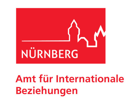 Das ist das Logo vom Amt für Internationale Beziehungen von der Stadt Nürnberg.