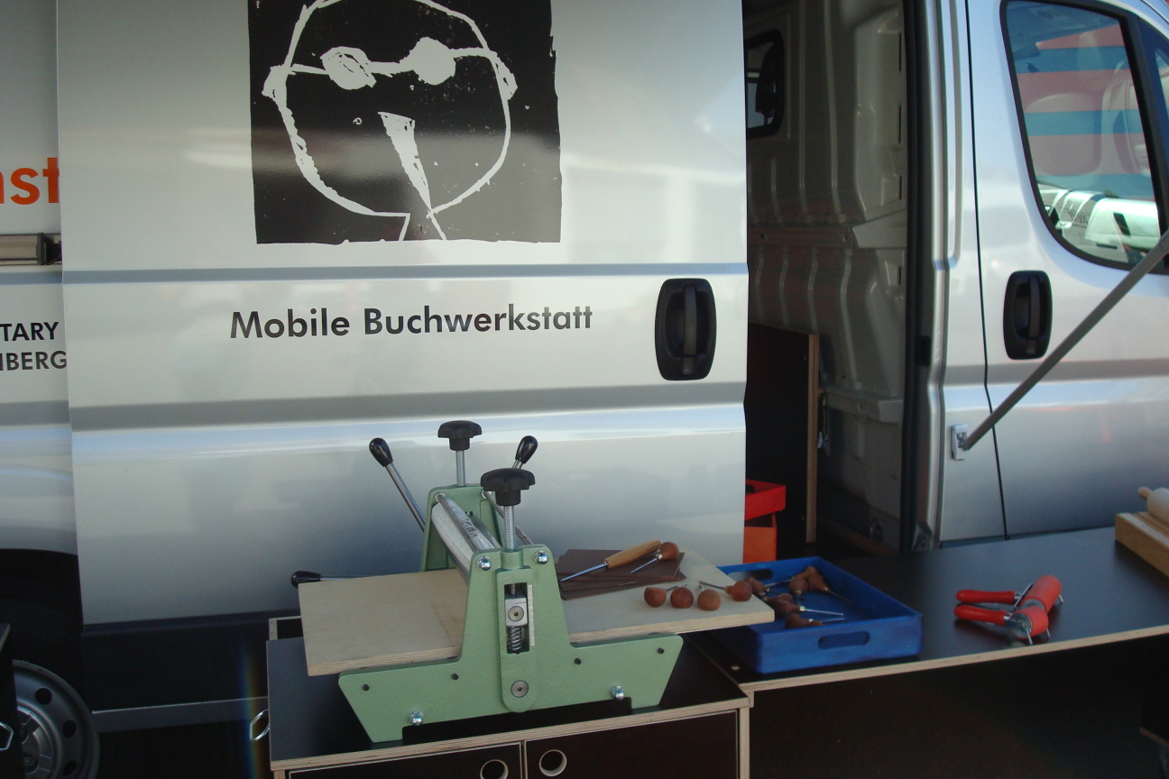 Mobile Buchwerkstatt Presse