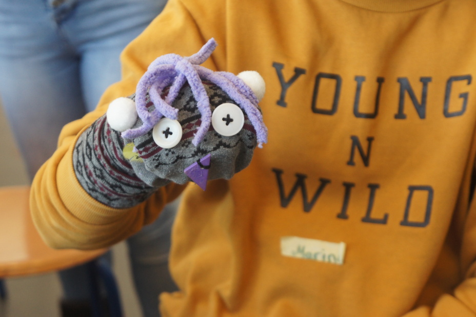 Bild © KinderKunstRaum / Stadt Nürnberg KinderKunstRaum Sockenpuppe, Bild © KinderKunstRaum / Stadt Nürnberg