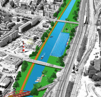 KinderUni-Horttag 2023 Stadtkanal statt Autobahn Visualisierung