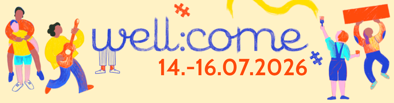 Projekttage well:come Banner 2026, Bild © KuF / Stadt Nürnberg