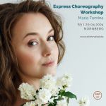 Express Choreografie WS Shimmy Fest Frau mit weißen Blumen, Tänzerin