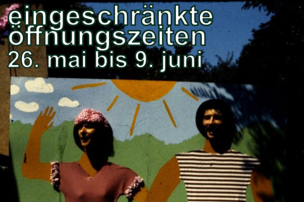 Vom 26. Mai bis zum 9. Juni hat der Kulturladen Loni-Übler-Haus eingeschränkte Kurs- und Bürozeiten. Bitte ruft an, wenn ihr uns besuchen wollt.