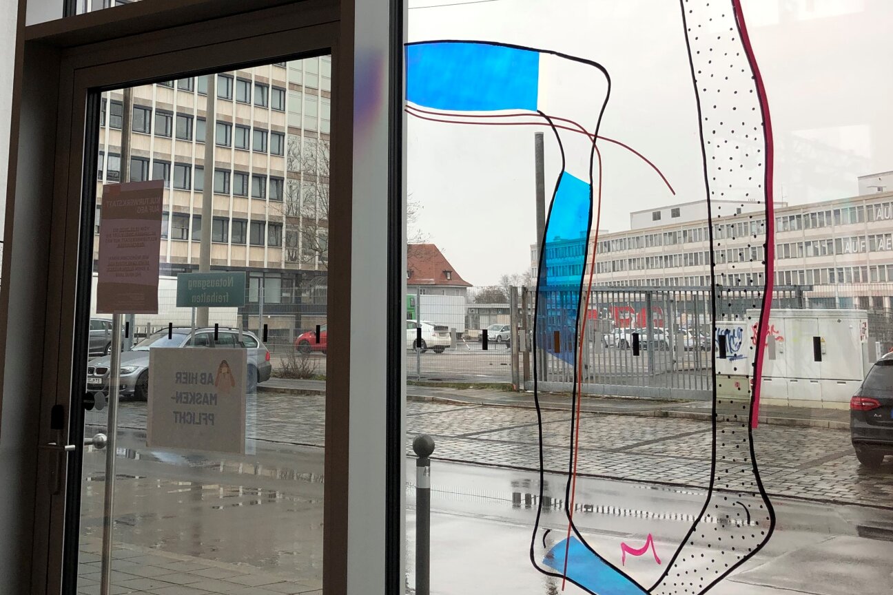 Fuß-Check als Fensterscheibenbild