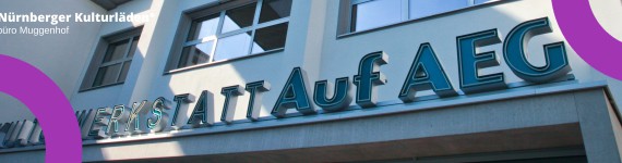 Gebäudeaufschrift Auf AEG mit Markenkringel