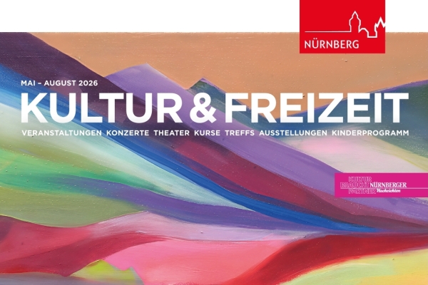 Cover der 2. Ausgabe der Kultur & Freizeit 2026. Unter dem Titel sieht man ein buntes Gemälde von Sascha Banck.