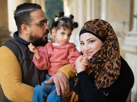 Foto von einer Familie., Bild © Sally Lazic