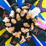 Nablus Circus School Schüler im Kreis