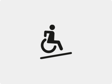 Symbol für: barriere·freier Zugang., Bild © Stadt Nürnberg