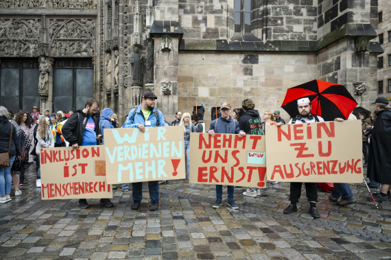 Foto vom UN-Zug in Nürnberg im Jahr 2025.