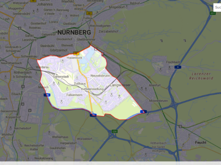 Bild © Stadt Nürnberg Screenshot: Die Karte für die Bürger·beteiligung für die Rad·tour mit dem Ober·bürgermeister am 21. Juli 2026., Bild © Stadt Nürnberg