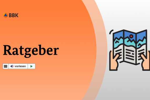 Teil von der Internet·seite mit dem Ratgeber vom BBK.