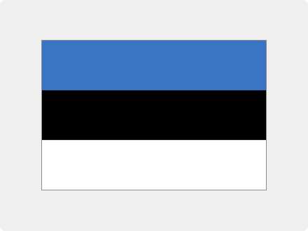 Das Bild zeigt die Flagge von dem Land Estland.