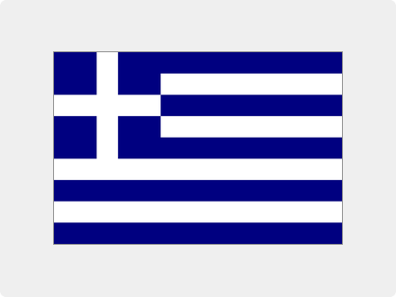 Das Bild zeigt die Flagge von dem Land Griechenland.