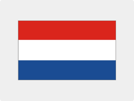 Das Bild zeigt die Flagge von dem Land Niederlande.