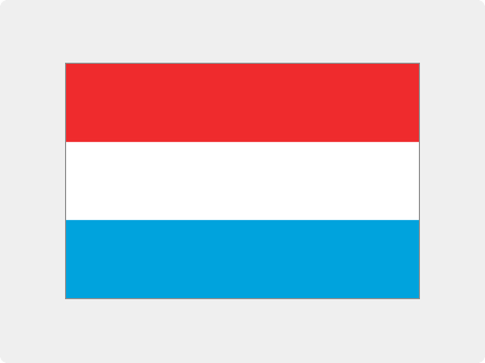 Das Bild zeigt die Flagge von dem Land Luxemburg.