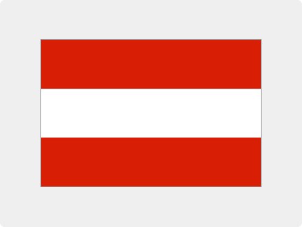 Das Bild zeigt die Flagge von dem Land Österreich.