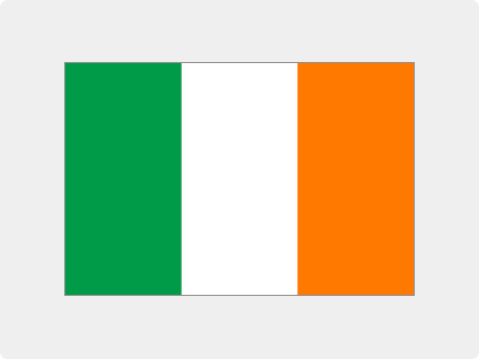 Das Bild zeigt die Flagge von dem Land Irland.