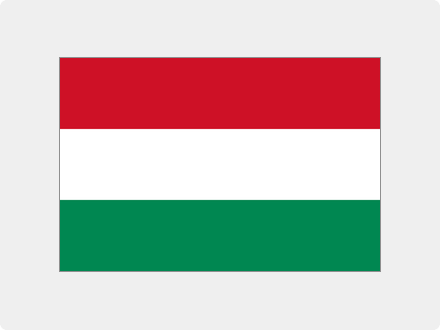 Das Bild zeigt die Flagge von dem Land Ungarn.