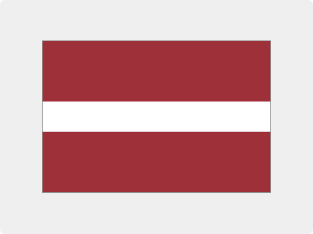 Das Bild zeigt die Flagge von dem Land Lettland.