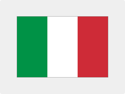 Das Bild zeigt die Flagge von dem Land Italien.