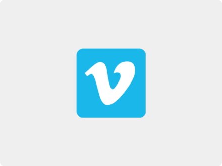 Das Bild zeigt das Symbol von Vimeo.