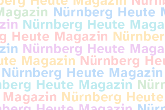 Auf einem weißen Hintergrund steht in vielen verschiedenen Farben: Nürnberg Heute Magazin.