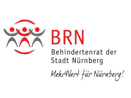 Das Bild zeigt das Logo vom Behinderten·rat von der Stadt Nürnberg.