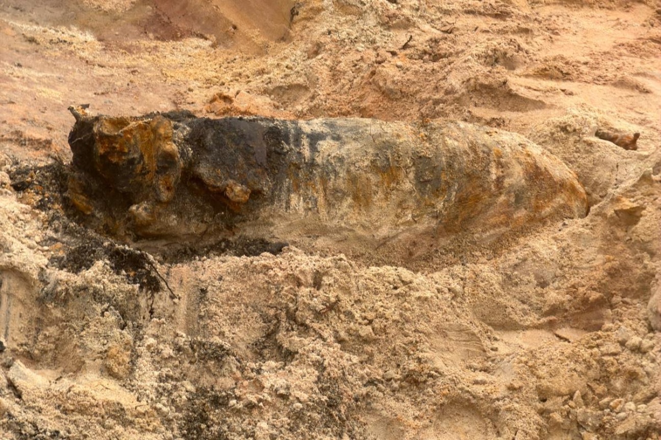 Fliegerbombe bei der Münchener Straße im Stadtteil Lichtenreuth.