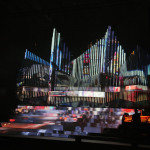 Projektion auf die Orgel bei der Fraunhofer Jahrestagung 2011.