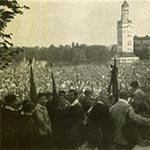 Über 50.000 Jugendliche versammeln sich beim Deutschen Arbeiterjugendtag 1923 im Luitpoldhain.