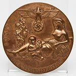 Die Medaille zum "Reichsparteitag des Friedens" 1939.