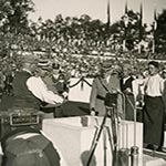 Pressefotos von der Grundsteinlegung der Kongresshalle, 11.09.1935.