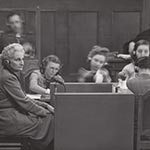 Die Zeugin "Hanna" Solf 1947 während des Nürnberger Juristenprozesses.