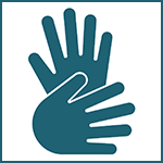 Icon: Angebote in Gebärdensprache.