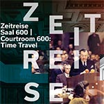 Die Medieninstallation schafft eine virtuelle Illusion des Saals zur Zeit der Nürnberger Prozesse.