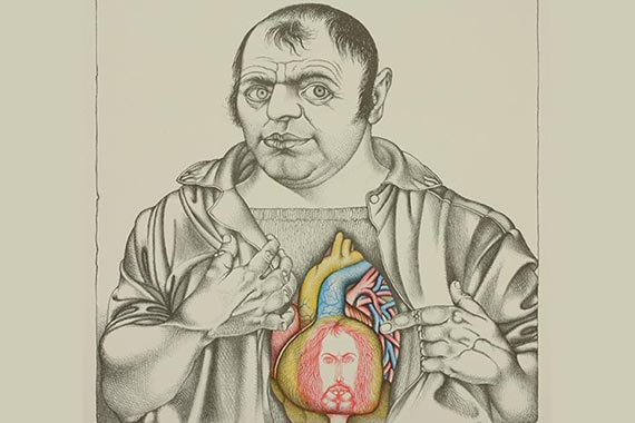 Michael Mathias Prechtl: Hab' Dürer im Herzen, 1970. Albrecht-Dürer-Haus-Stiftung, Nürnberg