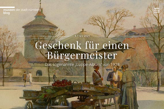 Screenshot des aktuellen Blogbeitrags.