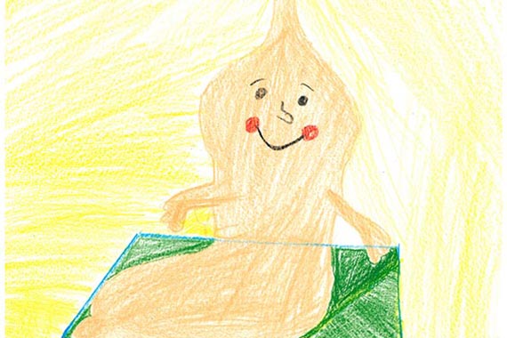 Leonardo in seinem neuen Schlafplatz von Anna.