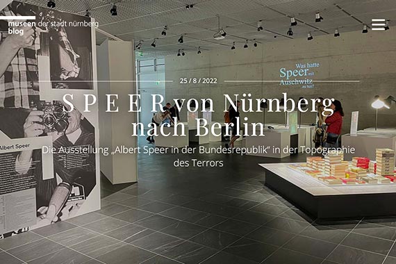 Screenshot des aktuellen Blogbeitrags.