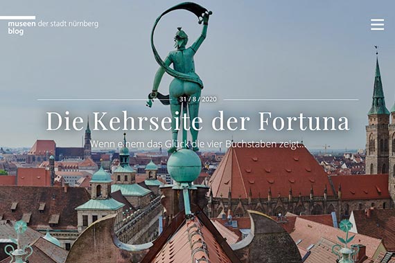 Screenshot des Museenblogs.