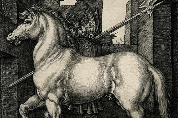 Albrecht Dürer: Das Kleine Pferd, 1505, Kupferstich.