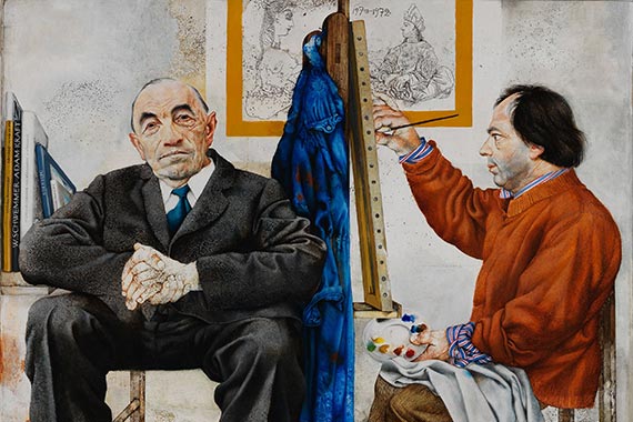 Michael Mathias Prechtl: Dr. Schwemmer wird gemalt.