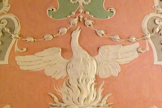 Donato Polli: Phoenix, Foyer, 1734.