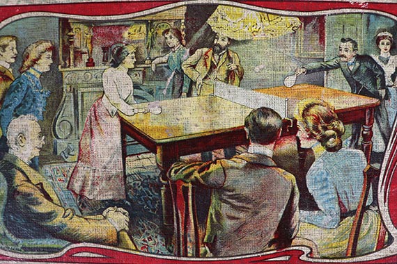 Cover des Spiels "Table Tennis", um 1905.