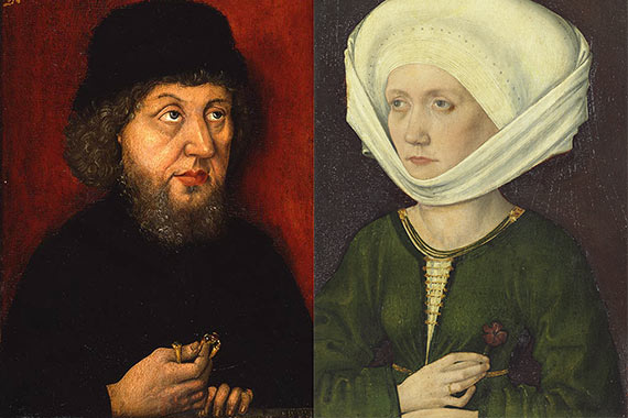Die Bildnisse von Hans VI. und Ursula Tucher, nach Jahrhunderten wiedervereint im Tucherschloss.